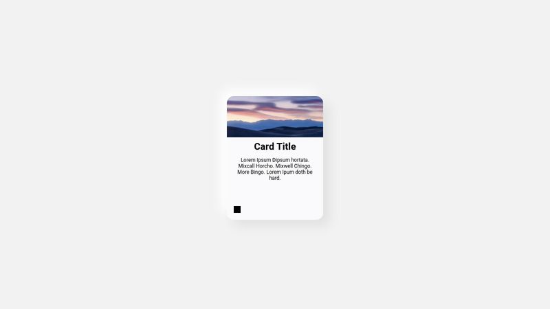 Pure CSS Card w/ Social Icons