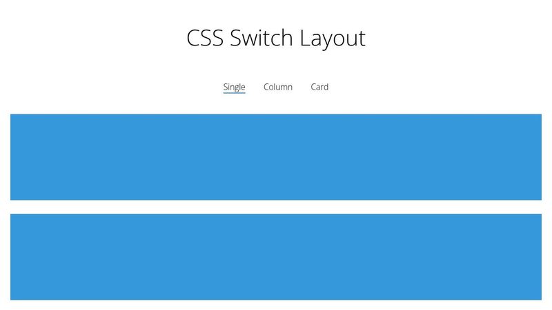 CSS Switch Layout