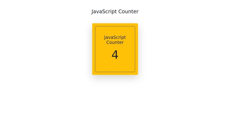 JavaScript Counter