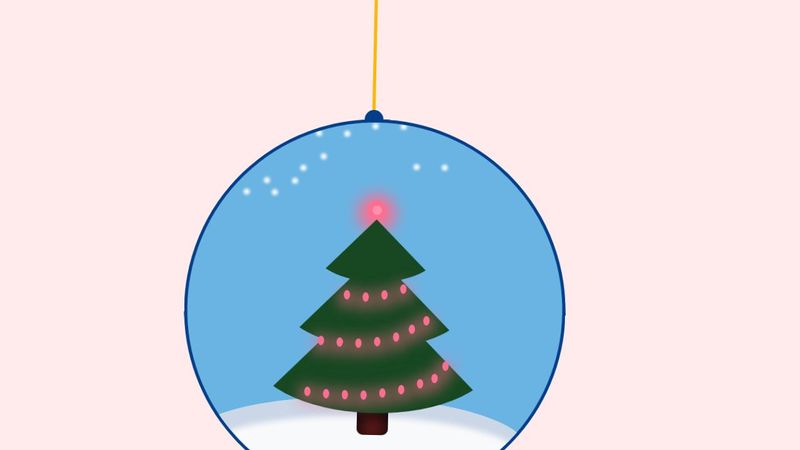 Christmas Tree with CSS image.