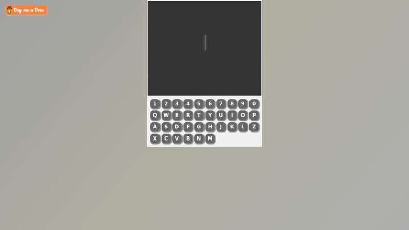 CSS only keypad