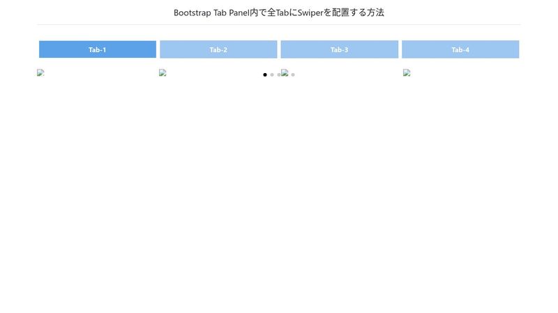 Bootstrap Tab Panel & Swiper