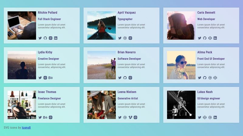 Cards Layout with CSS Grid
