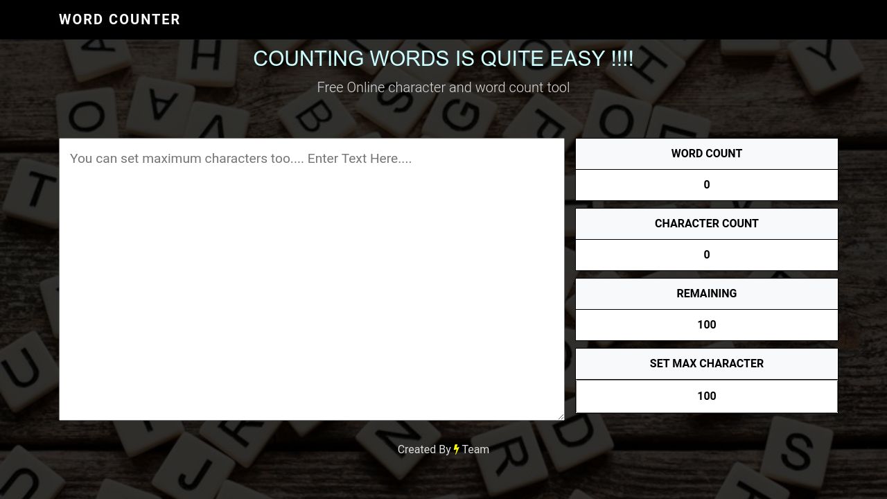 Character Count Online Tool