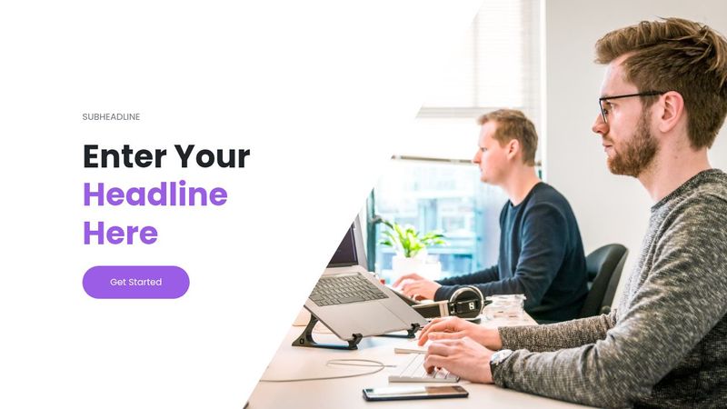 hero section pure Bootstrap - 3rd