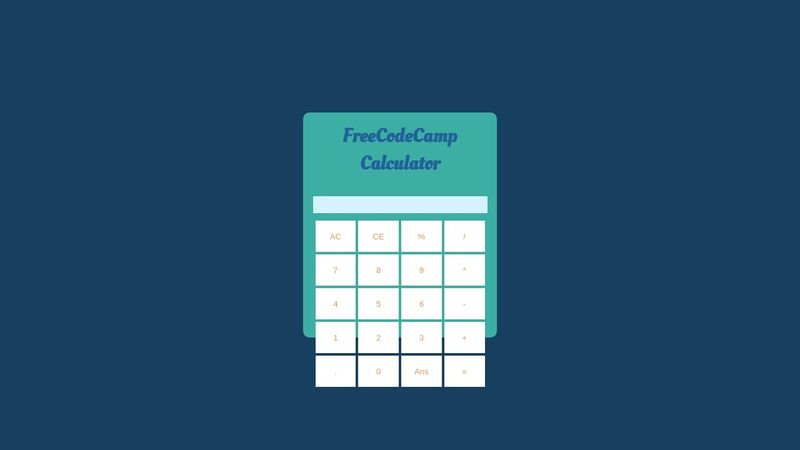 CodePen Home freeCodeCamp : Build a JavaScript Calculator