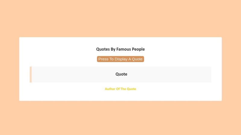 Quotes Generator | HTML, CSS & JS