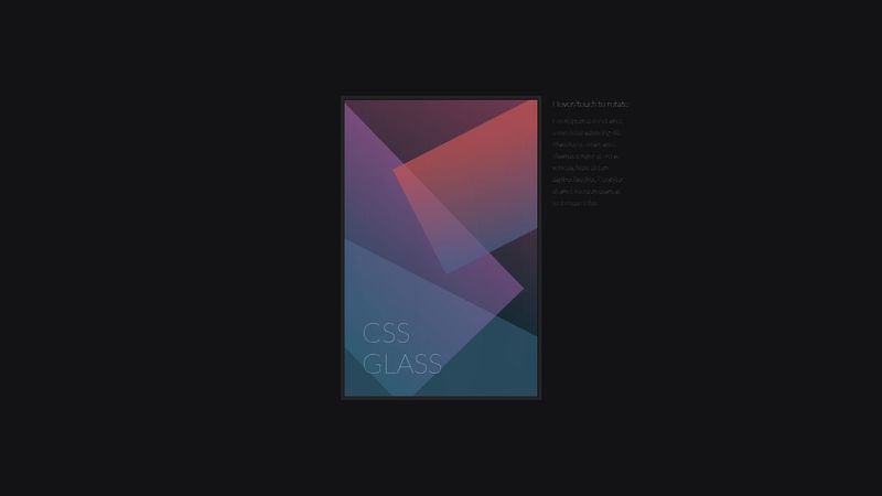 CSS Glass Reflection Effect