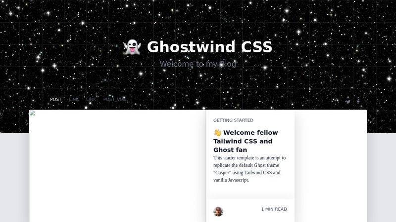 tailwind css blog example