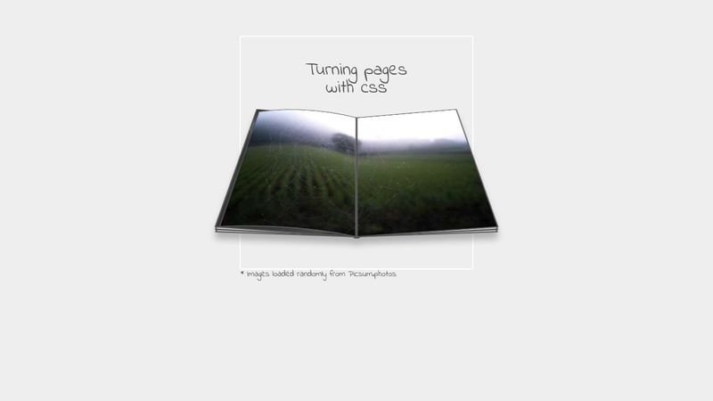 Turning pages with CSS