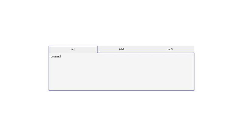 tab component with html css javascript