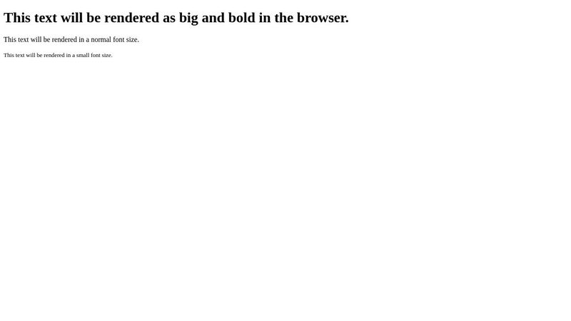 Opening and closing tags HTML