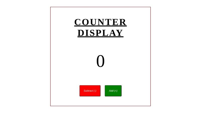 Mini Project: Counter Javascript