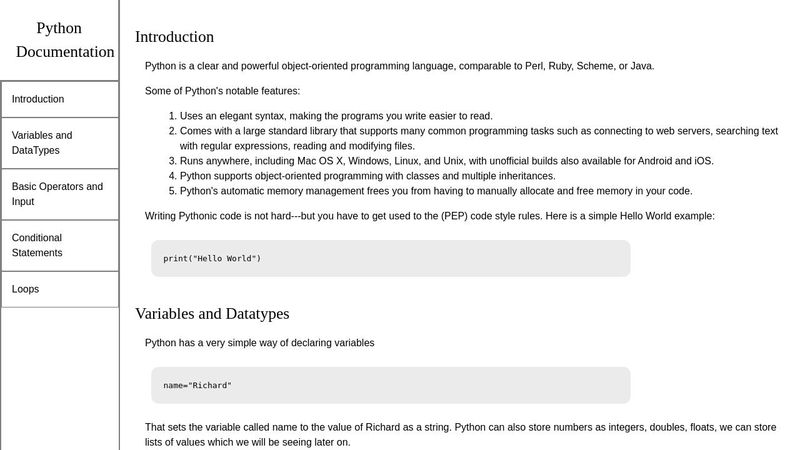 My Technical Document Page