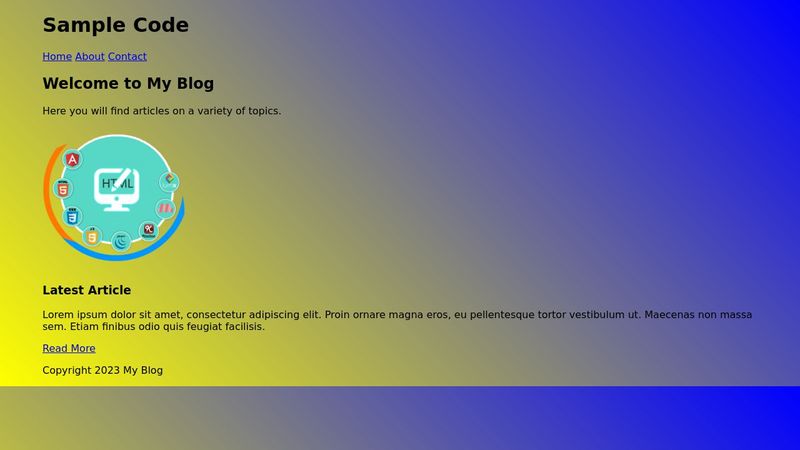 HTML Demo Code