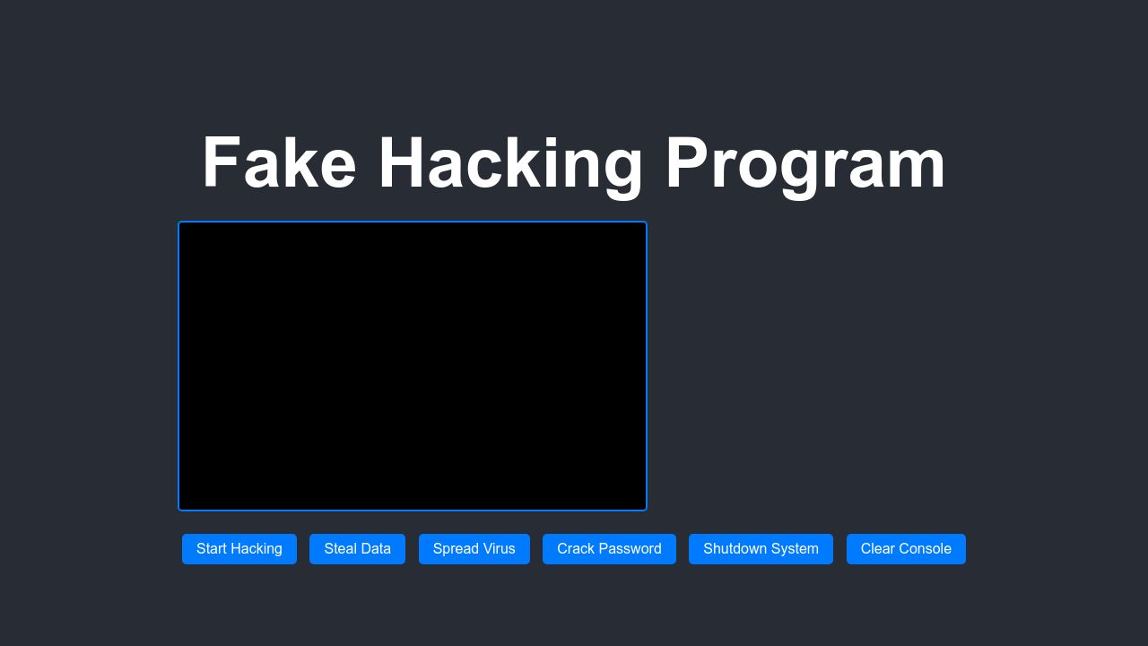 Fake Hacking Program