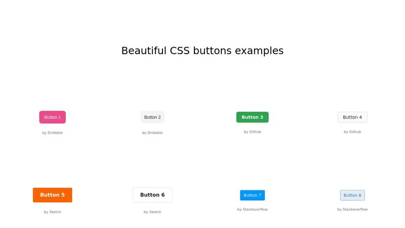 Beautiful CSS buttons
