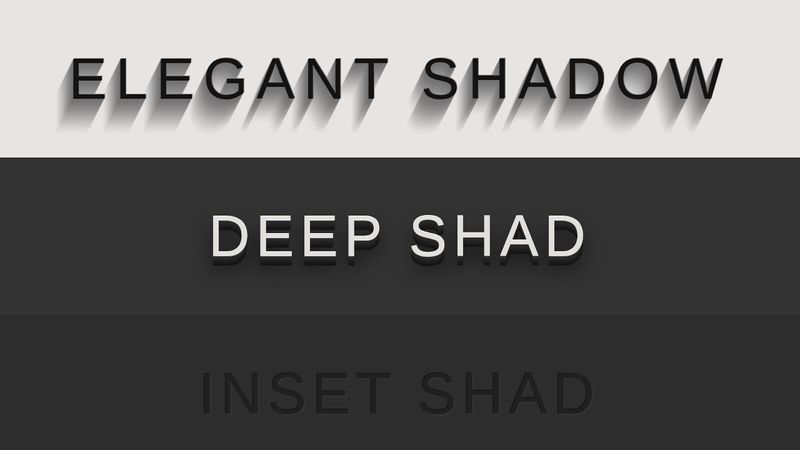 CSS3 text-shadow effects