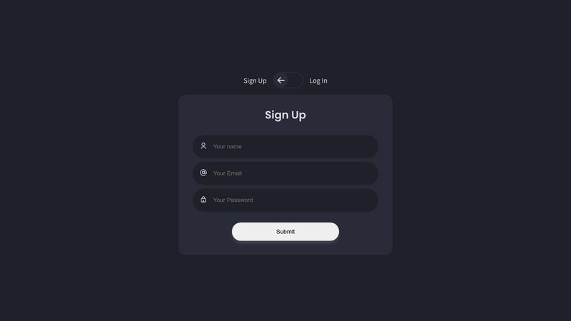 Sign Up/Log In Toggle - CSS