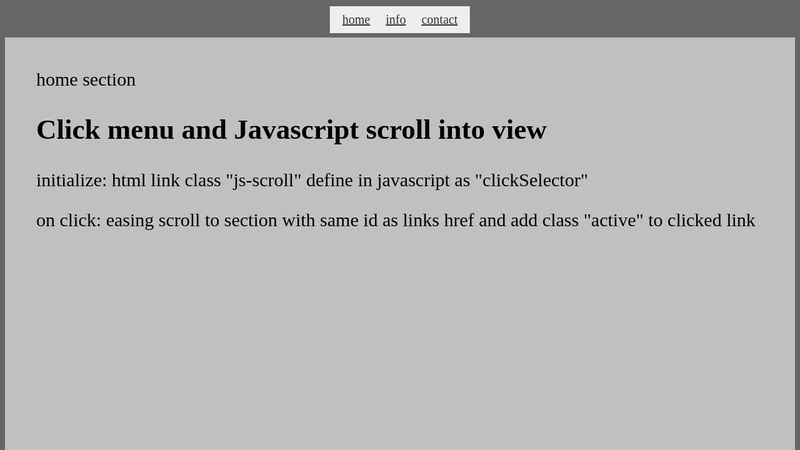 Slow scroll when click to menu [javascript]