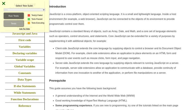javascript documentation