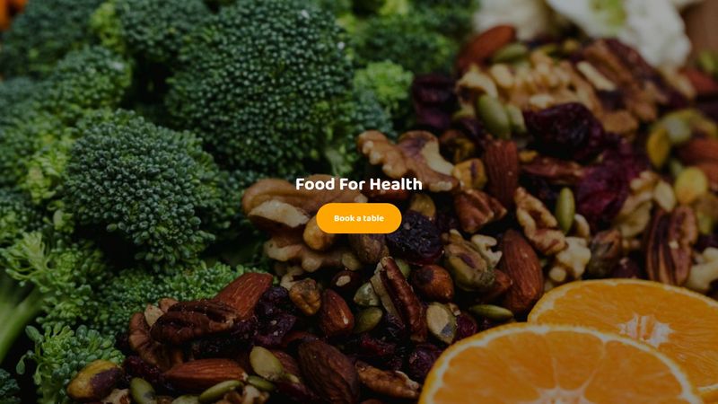 Food website Design with html & css
