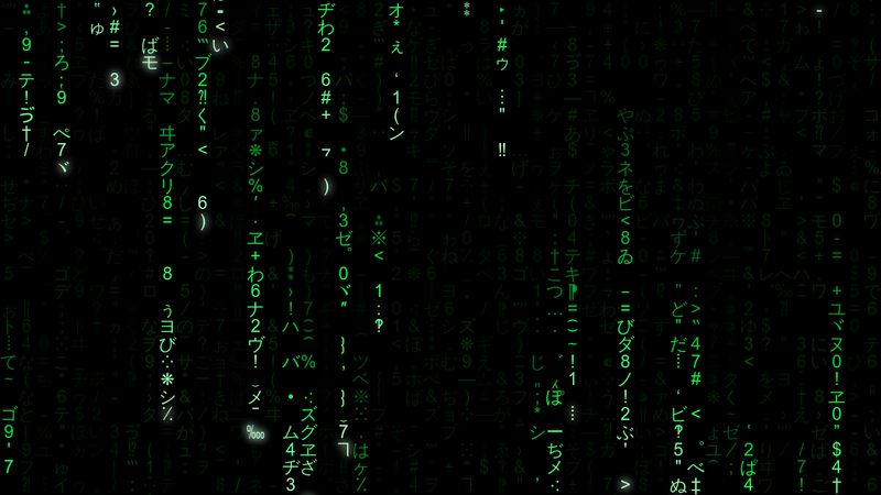 Matrix digital rain (animated version)