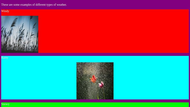 Using Classes with images on CSS