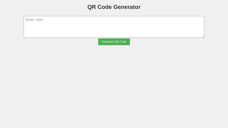 Simple QR Code Generator