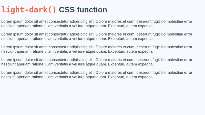 light-dark() CSS Function test