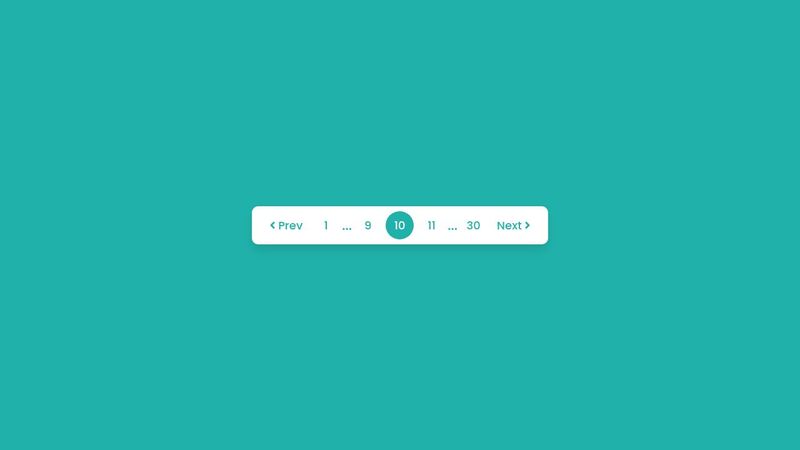 Pagination UI Design using HTML CSS & JavaScript