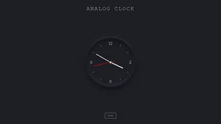 Analog Clock: Dark/Light theme