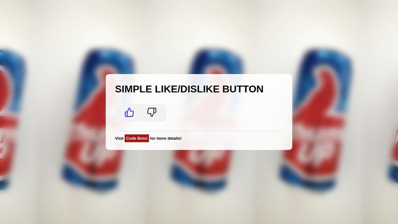 Simple Like Dislike Button
