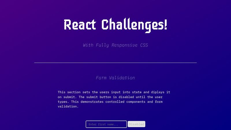 React Challenges