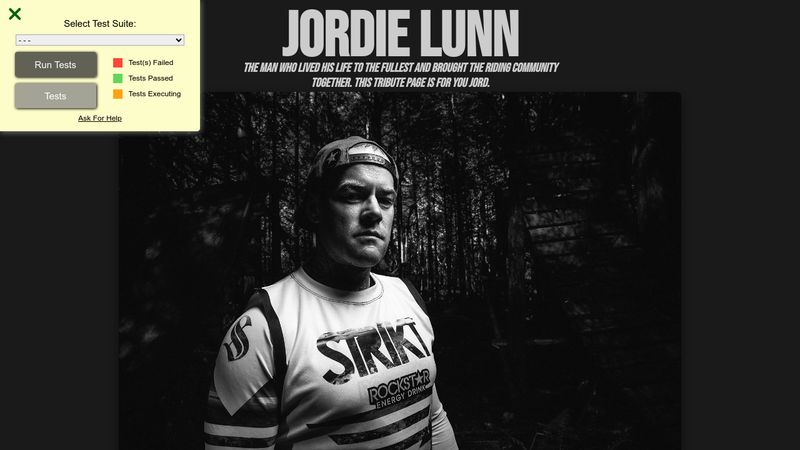 Tribute Page - Jordie Lunn