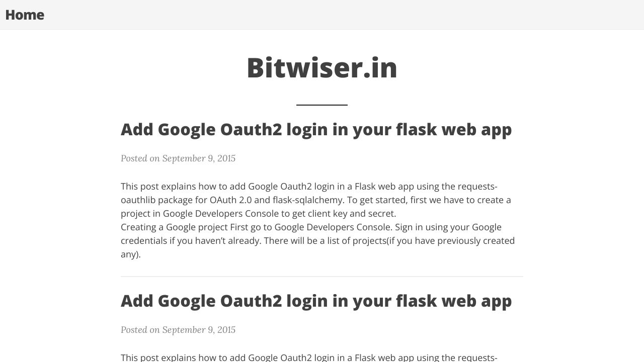 Add Google Oauth2 login in your flask web app