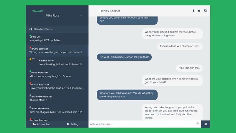 Chat Interface Concept