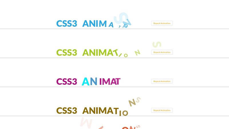 Pure CSS Text animation