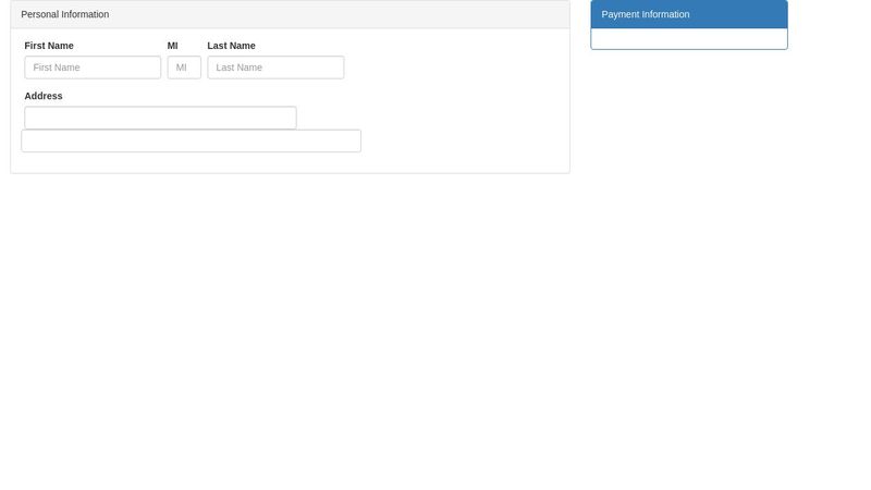 Bootstrap form layout