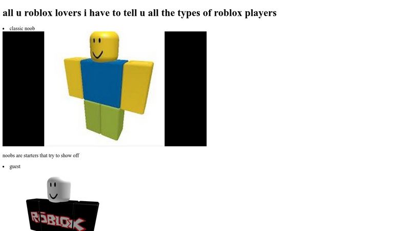 Do you like noobs in Roblox? - Quora