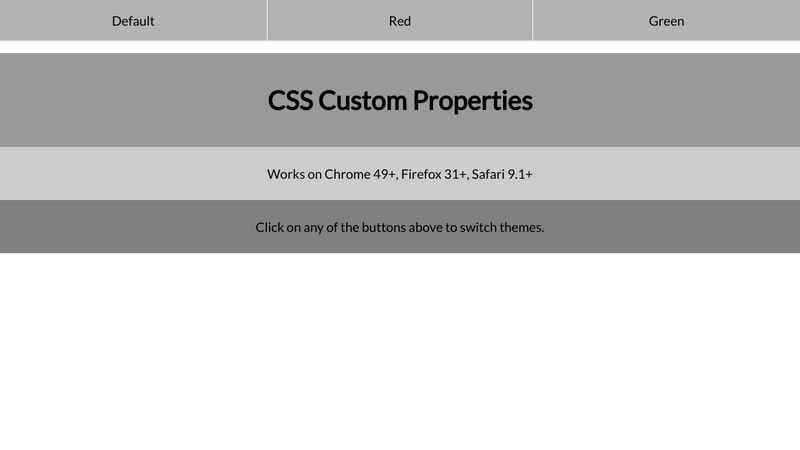 CSS Custom Properties - Intro