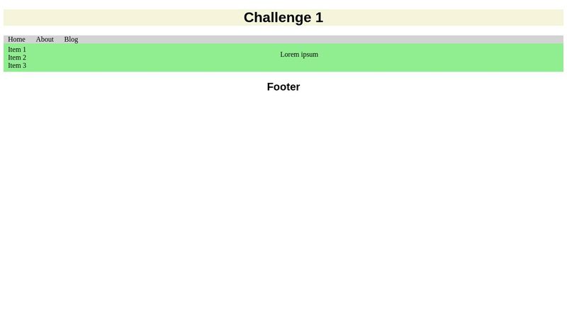 CSS - Challenge D1