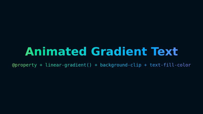 Animated CSS Gradient Text