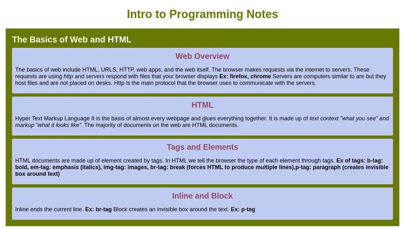 Intro to Programming: Getting Started with HTML