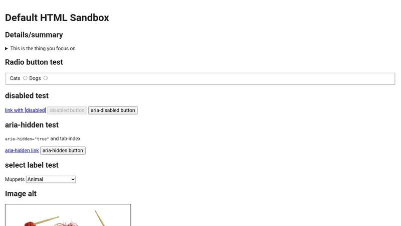 HTML Sandbox