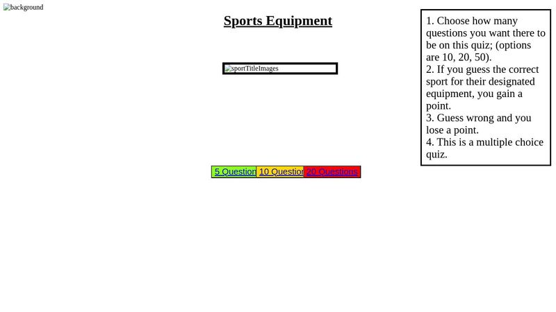 Sports Images Quiz image.