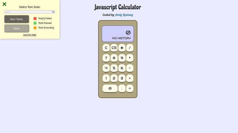 Build a JavaScript Calculator FreeCodeCamp