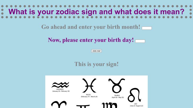 What is your zodiac sign