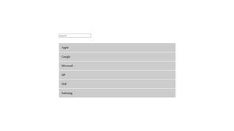 Simple jQuery Search Filter