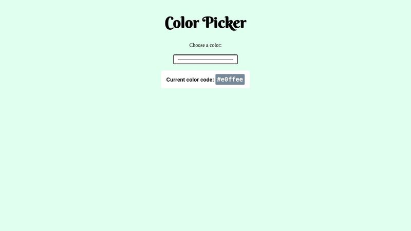 HTML - color picker image.